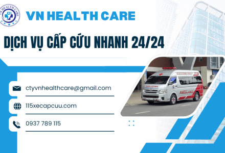 Dịch vụ xe cấp cứu nhanh 24/24 - Uy tín, Kịp thời  | VN Health Care